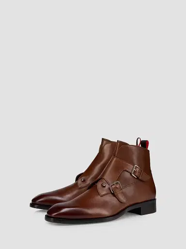 Christian Louboutin Men's Chambelimonk Boots - Havane - Size 13.5 | Thumbnail 2 Christian Louboutin Men's Chambelimonk Boots - Havane - Size 13.5 | Thumbnail 2