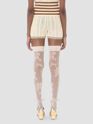 Valentino Garavani Women's Cotton Shorts - Birch - Size Large | Thumbnail 5