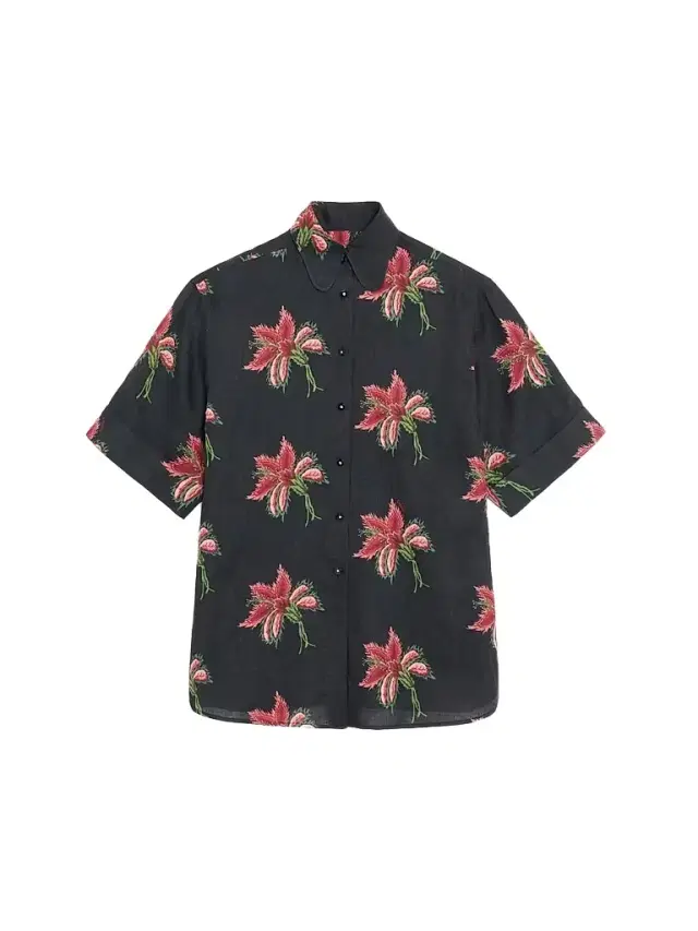 Valentino Garavani Women's Papier Floral Linen Shirt