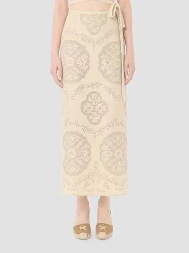 Valentino Garavani Women's Skirt in Floral Stamp Blanket | Thumbnail 3 Valentino Garavani Women's Skirt in Floral Stamp Blanket | Thumbnail 3