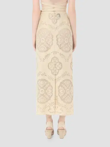 Valentino Garavani Women's Skirt in Floral Stamp Blanket | Thumbnail 5 Valentino Garavani Women's Skirt in Floral Stamp Blanket | Thumbnail 5