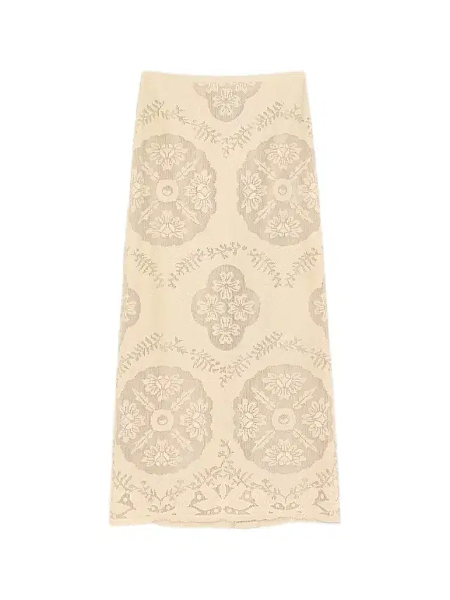 Valentino Garavani Women's Skirt in Floral Stamp Blanket - Ecru Silver