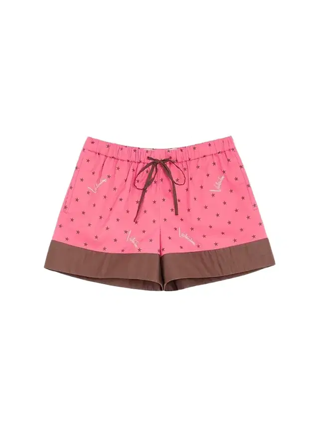 Valentino Garavani Women's Starry Signature Muslin Shorts - Coral Chocolate