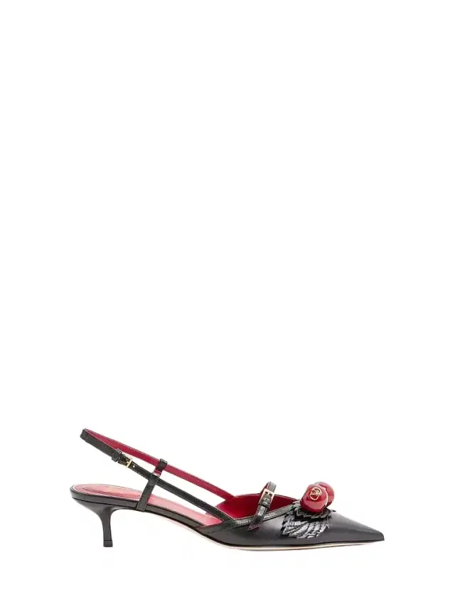 Valentino Garavani Women's Cherryfic Slingback 4MM Pumps - Black