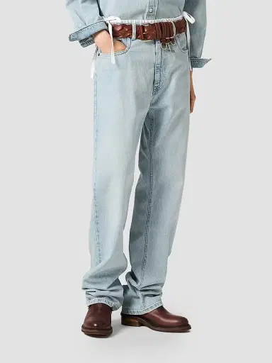 Miu Miu Women's Five-Pocket Washed Denim Jeans - Blue - Size 27 | Thumbnail 2 Miu Miu Women's Five-Pocket Washed Denim Jeans - Blue - Size 27 | Thumbnail 2