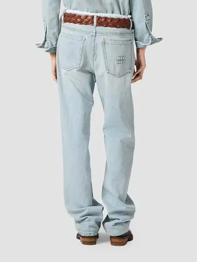 Miu Miu Women's Five-Pocket Washed Denim Jeans - Blue - Size 27 | Thumbnail 3 Miu Miu Women's Five-Pocket Washed Denim Jeans - Blue - Size 27 | Thumbnail 3