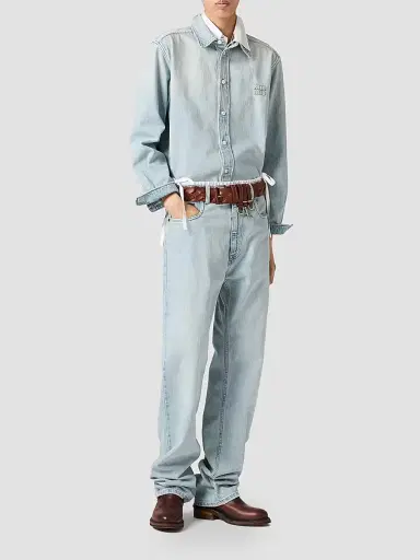 Miu Miu Women's Five-Pocket Washed Denim Jeans - Blue - Size 27 | Thumbnail 7 Miu Miu Women's Five-Pocket Washed Denim Jeans - Blue - Size 27 | Thumbnail 7