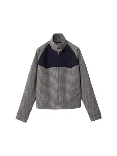 Miu Miu Women's Gingham Check Blouson Jacket - Grey - Size 0 | Thumbnail 1 Miu Miu Women's Gingham Check Blouson Jacket - Grey - Size 0 | Thumbnail 1