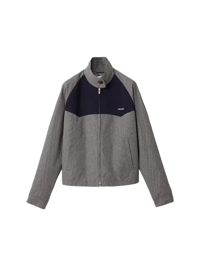 Miu Miu Women's Gingham Check Blouson Jacket - Grey