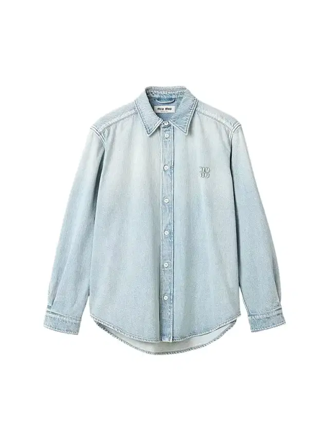 Women's Washed Denim Shirt - Blue