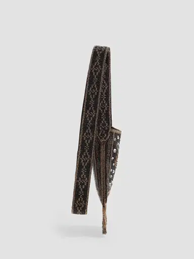Valentino Garavani Women's Nellcote Small Embroidered Shoulder Bag with Fringes | Thumbnail 5