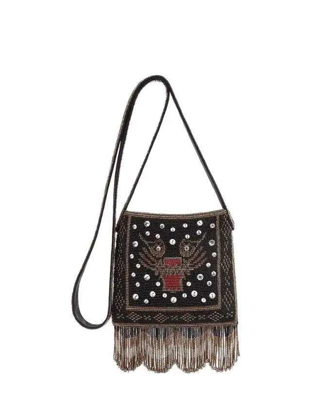 Valentino Garavani Women's Nellcote Small Embroidered Shoulder Bag with Fringes