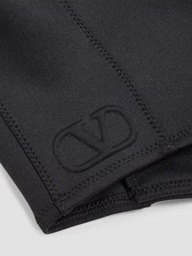 Valentino Garavani Women's VLogo Signature Jersey Hood with Zip | Thumbnail 4 Valentino Garavani Women's VLogo Signature Jersey Hood with Zip | Thumbnail 4