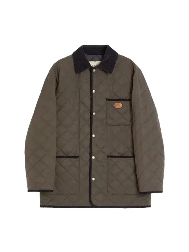 Valentino Garavani Men's Quilted Nylon Shirt Jacket with VLogo Patch - Olive Green