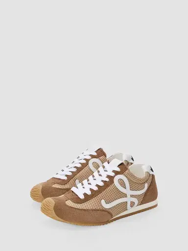 Loewe Men's Ballet Runner 2.0 Mesh Low-Top Sneakers - Beige White Brown - Size 14 | Thumbnail 3 Loewe Men's Ballet Runner 2.0 Mesh Low-Top Sneakers - Beige White Brown - Size 14 | Thumbnail 3
