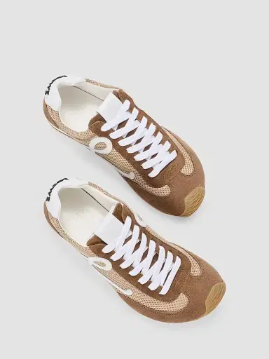 Loewe Men's Ballet Runner 2.0 Mesh Low-Top Sneakers - Beige White Brown - Size 14 | Thumbnail 5 Loewe Men's Ballet Runner 2.0 Mesh Low-Top Sneakers - Beige White Brown - Size 14 | Thumbnail 5