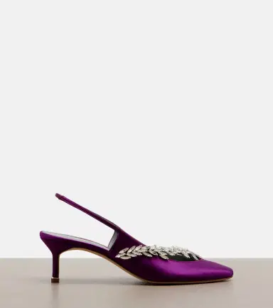 Balenciaga x Manolo Blahnik satin slingback pumps | Thumbnail 3 Balenciaga x Manolo Blahnik satin slingback pumps | Thumbnail 3