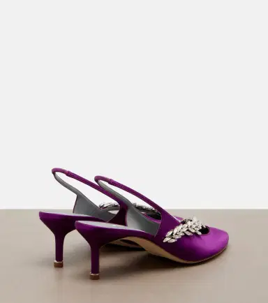 Balenciaga x Manolo Blahnik satin slingback pumps | Thumbnail 4 Balenciaga x Manolo Blahnik satin slingback pumps | Thumbnail 4