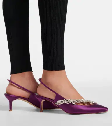 Balenciaga x Manolo Blahnik satin slingback pumps | Thumbnail 6 Balenciaga x Manolo Blahnik satin slingback pumps | Thumbnail 6