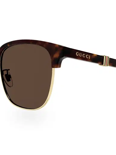Gucci Men's Running Web Panthos 55MM Sunglasses - Havana Gold Brown | Thumbnail 3 Gucci Men's Running Web Panthos 55MM Sunglasses - Havana Gold Brown | Thumbnail 3