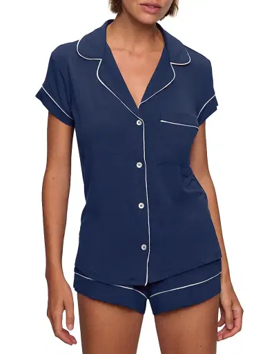 Eberjey Women's Gisele 2-Piece Shortie Pajama Set | Thumbnail 3 Eberjey Women's Gisele 2-Piece Shortie Pajama Set | Thumbnail 3