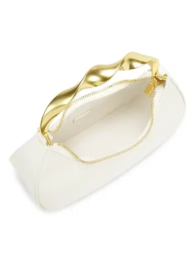 Simkhai Women's Nixi Leather Twist Handle Top Handle Bag - Ivory | Thumbnail 3