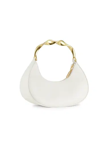 Simkhai Women's Nixi Leather Twist Handle Top Handle Bag - Ivory | Thumbnail 4