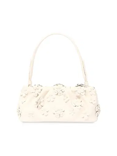 SIMKHAI Women's Harlow Flower-Appliqué Leather Shoulder Bag - | Thumbnail 1