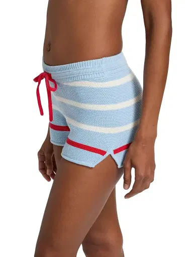 Solid & Striped Women's The Hudson Stripe Knit Shorts - Americana | Thumbnail 4