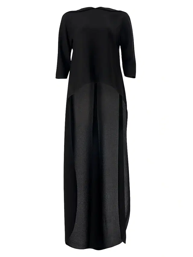 Carolina Herrera Women's Cape Georgette Asymmetric Top - Black