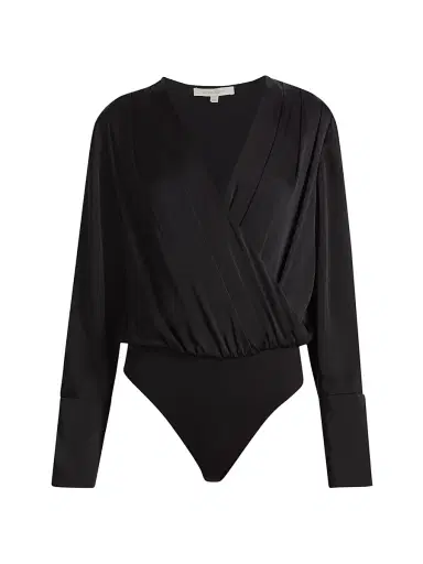 Favorite Daughter Women's Date Surplice Blouse - Black - Size XS | Thumbnail 1 Favorite Daughter Women's Date Surplice Blouse - Black - Size XS | Thumbnail 1