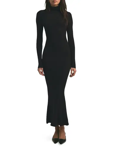 Favorite Daughter Women's The Millie Body-Con Maxi Dress - Black - Size XS | Thumbnail 3
