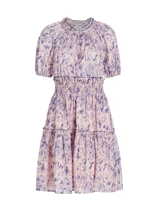 Rails Women's Fiorella Cotton Ikat-Inspired Minidress - Pink Ikat