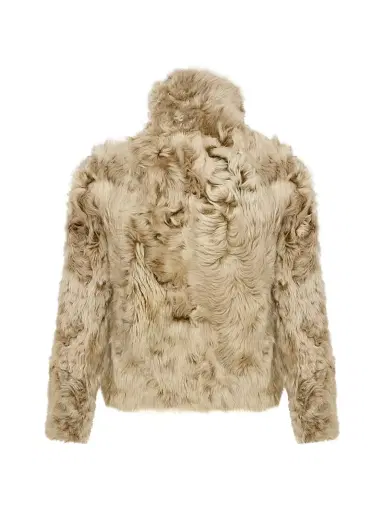 Yves Salomon Women's Veste Reversible Leather & Shearling Jacket - Chai Latte - Size 40 | Thumbnail 5 Yves Salomon Women's Veste Reversible Leather & Shearling Jacket - Chai Latte - Size 40 | Thumbnail 5