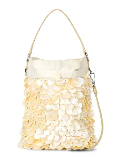 Staud Women's Lila Mini Mother-Of-Pearl Bucket Bag | Thumbnail 2 Staud Women's Lila Mini Mother-Of-Pearl Bucket Bag | Thumbnail 2