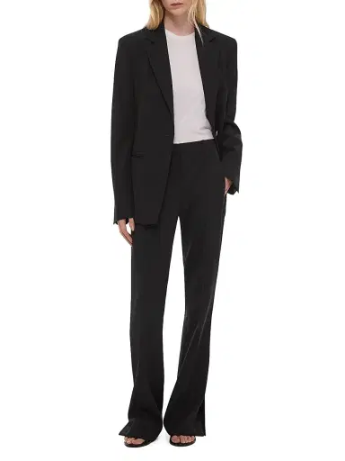 Helmut Lang Women's Wool Boot-Cut Pants - Black - Size 12 | Thumbnail 2 Helmut Lang Women's Wool Boot-Cut Pants - Black - Size 12 | Thumbnail 2