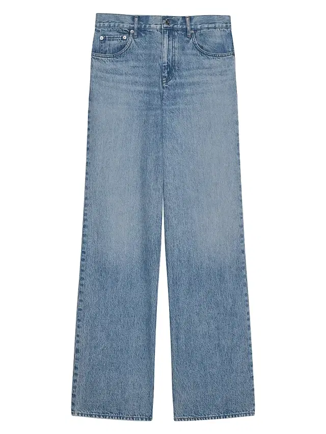 Women's Wardrobe Five-Pocket Jeans - Vintage Blue Wash
