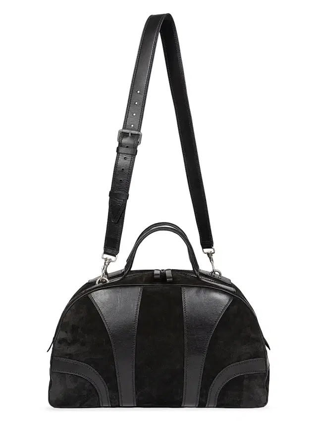 Dries Van Noten Men's Paneled Shoulder Bag - Black