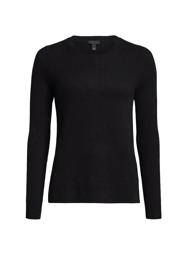 Saks Fifth Avenue Women's COLLECTION Cashmere Roundneck Sweater - Ebony
