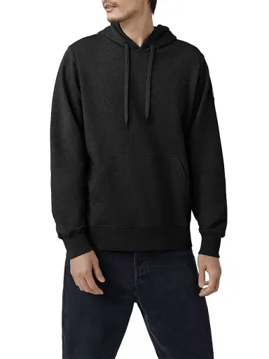 Canada Goose Men's Huron Drawstring Hoodie - Black | Thumbnail 3