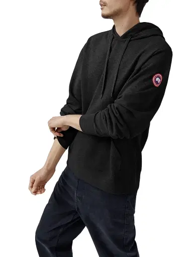 Canada Goose Men's Huron Drawstring Hoodie - Black | Thumbnail 4