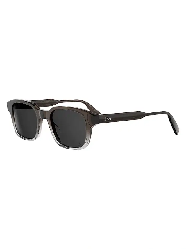 Dior Men's DioRibbon R1I 48MM Square Sunglasses - Dark Brown Smoke