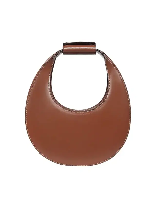 Staud Women's Mini Moon Leather Shoulder Bag - Tan