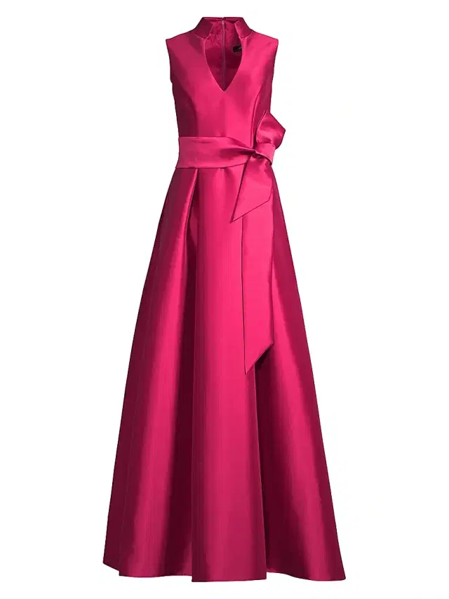 Aidan Mattox Women's Sleeveless Ball Gown - Faded Azalea