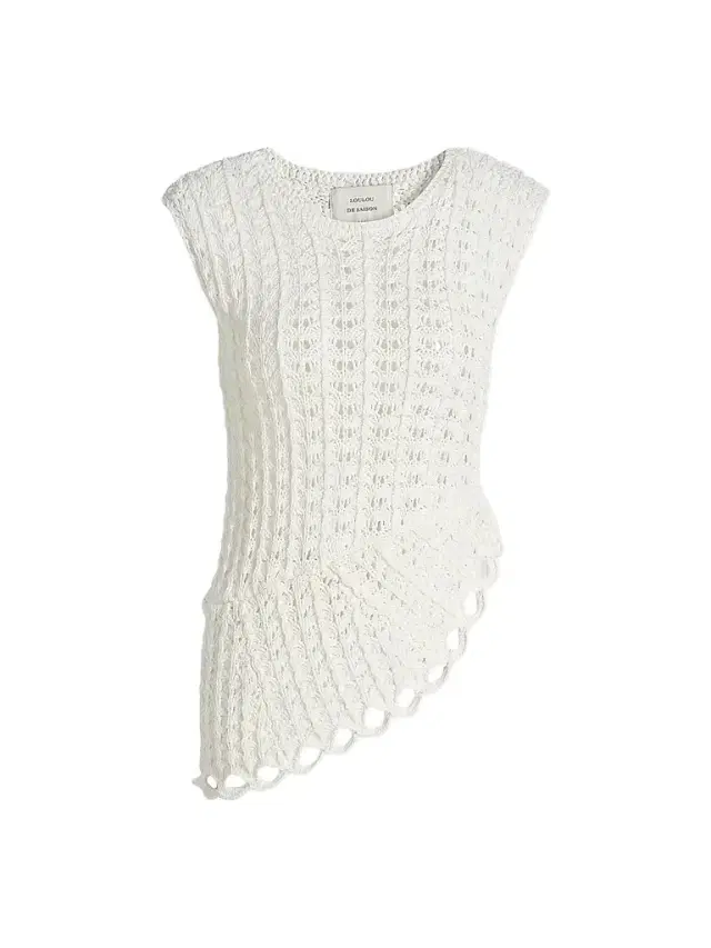 Women's Saez Crochet Asymmetric Sleeveless Top -