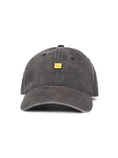 Acne Studios Men's Cunov Face Canvas Baseball Cap | Thumbnail 2 Acne Studios Men's Cunov Face Canvas Baseball Cap | Thumbnail 2