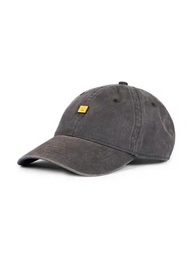 Acne Studios Men's Cunov Face Canvas Baseball Cap | Thumbnail 1 Acne Studios Men's Cunov Face Canvas Baseball Cap | Thumbnail 1