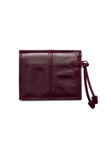 Prada Women's Small Leather Wallet - Dark Red | Thumbnail 2 Prada Women's Small Leather Wallet - Dark Red | Thumbnail 2