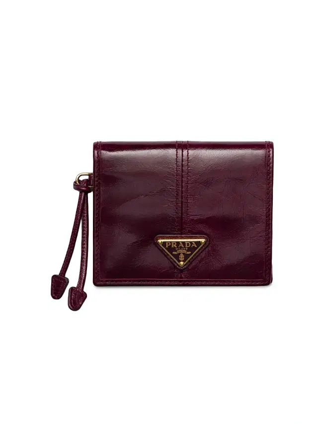 Women's  Leather Wallet - Dark Red