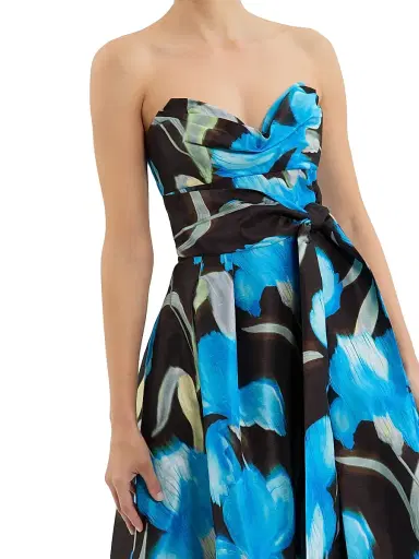 Rebecca Vallance Women's Ingrid Floral Strapless Fit & Flare Midi-Dress - Print | Thumbnail 4 Rebecca Vallance Women's Ingrid Floral Strapless Fit & Flare Midi-Dress - Print | Thumbnail 4